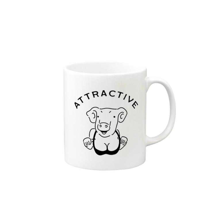 Attractive Pig 魅力的なブタ 動物イラスト アメカジ Aliviostaのマグカップ通販 Suzuri スズリ Attractive Pig 魅力的なブタ 動物イラスト アメカジ Aliviostaのマグカップ通販 Suzuri スズリ