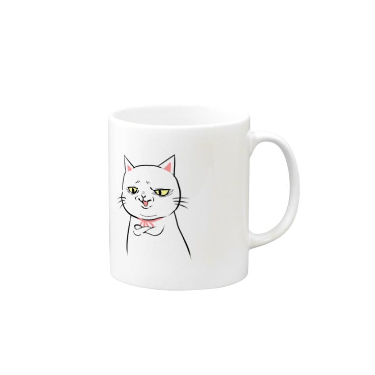 ムカつく顔の猫 アキラｓｈｏｐ Kira 36 のマグカップ通販 Suzuri スズリ