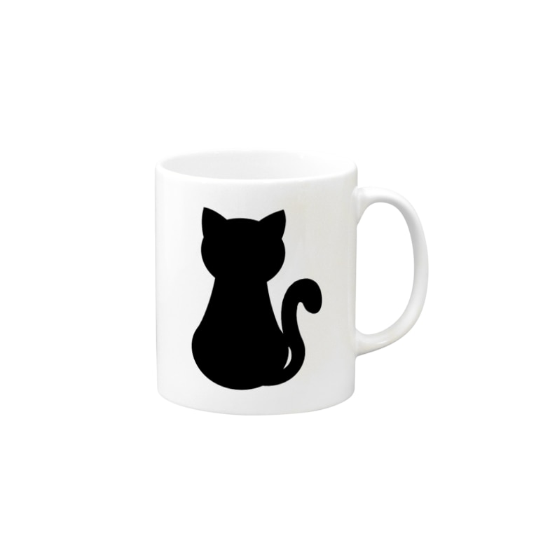 黒猫 Fwf 後ろ姿 Bloom Love Ibon Cherry のマグカップ通販 Suzuri スズリ 黒猫 Fwf 後ろ姿 Bloom Love Ibon Cherry のマグカップ通販 Suzuri スズリ