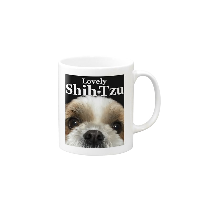 Lovelyシーズー犬マグカップ ぽんず店長のlovelyシーズー犬グッズ Shihtzuponz のマグカップ通販 Suzuri スズリ