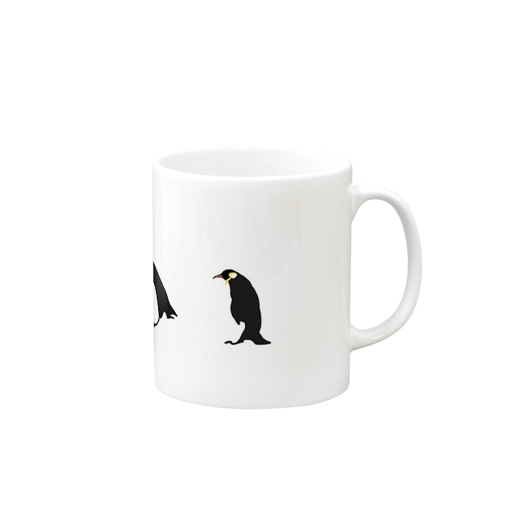 すってんころりんペンギン Mugs By Hottikisu Suzuri