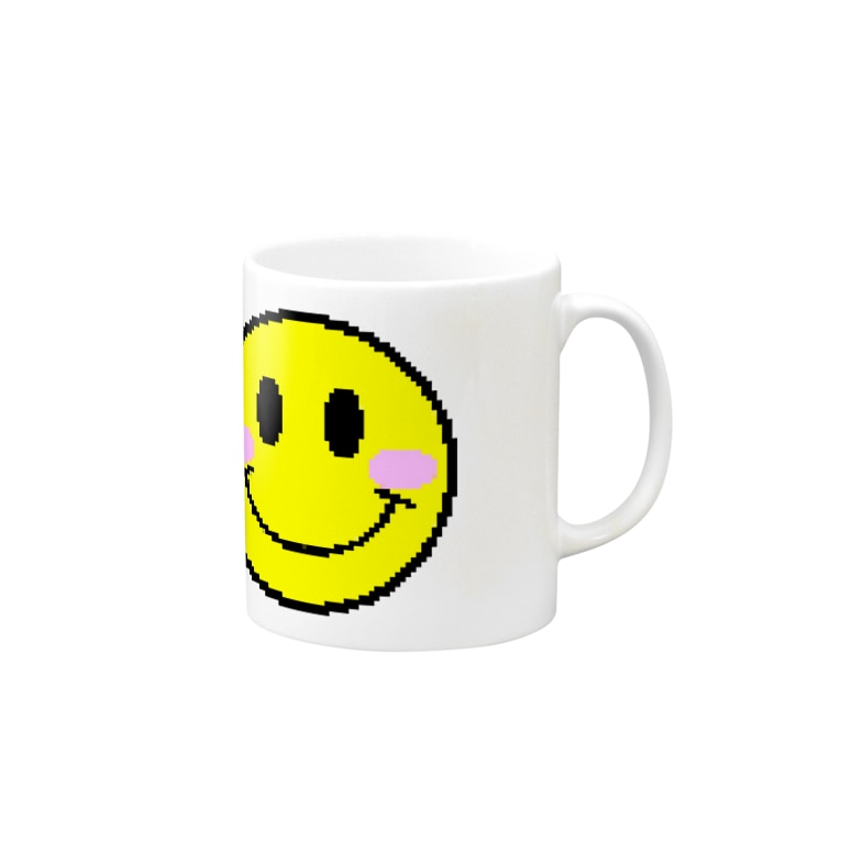 ドット絵スマイルくん Mugs By Tomoryun 39 S Shop Tomoryun Suzuri