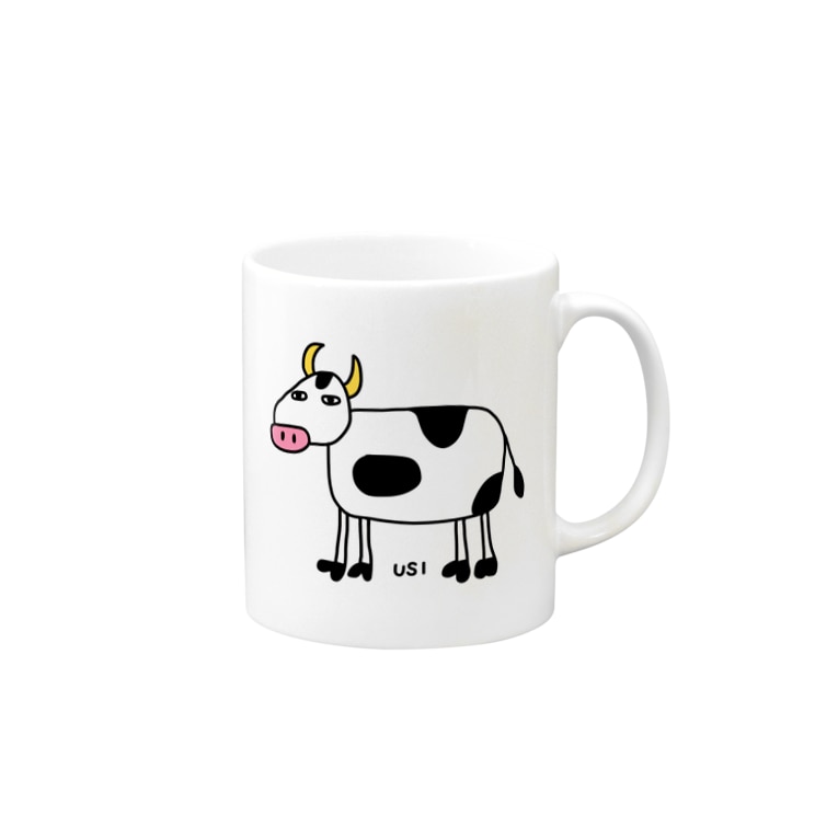 ウシw 下手な絵 Mugs By 麦畑 Mugibatake Suzuri ウシw 下手な絵 Mugs By 麦畑 Mugibatake Suzuri