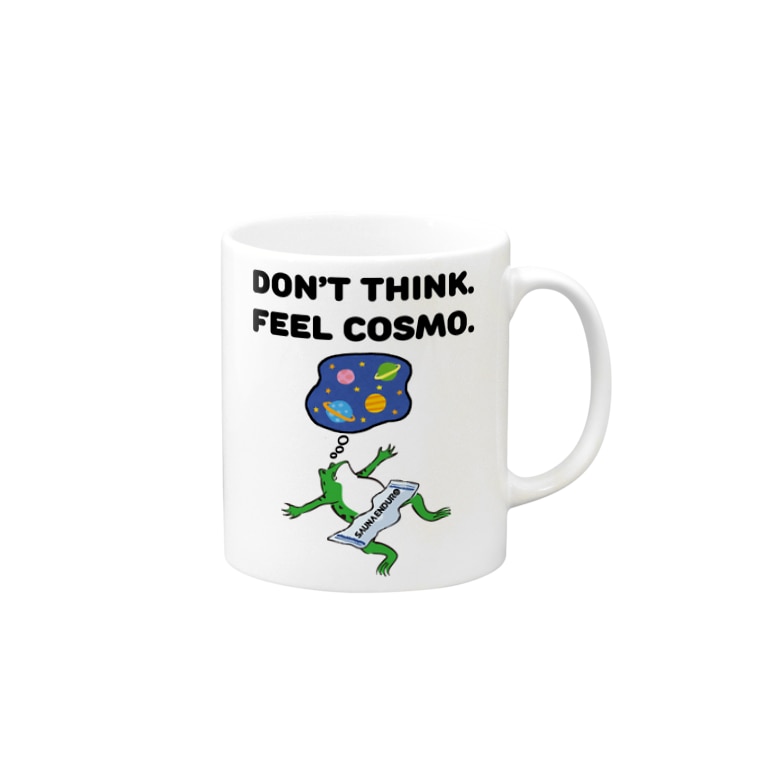 Don 39 T Think Feel Cosmo Mugs By Funai Racing Funairacing Suzuri