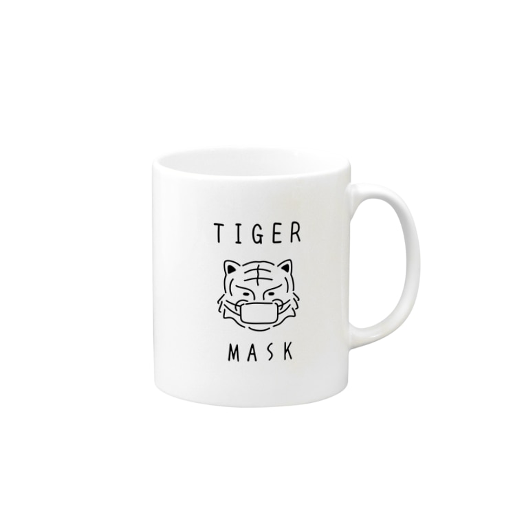 Tiger Mask タイガー マスク 虎 動物イラスト Mugs By Aliviosta Suzuri