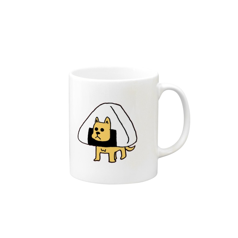 おにぎり犬 背景透過ver Onigiri Animalsのマグカップ通販 Suzuri スズリ おにぎり犬 背景透過ver Onigiri Animalsのマグカップ通販 Suzuri スズリ