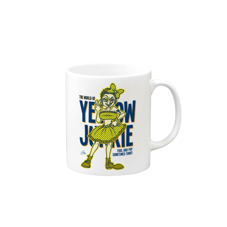 Yellow Junkie ピンナップガール The World Of Yellow Junkie Yellowkyoko のマグカップ通販 Suzuri スズリ Yellow Junkie ピンナップガール The World Of Yellow Junkie Yellowkyoko のマグカップ通販 Suzuri スズリ