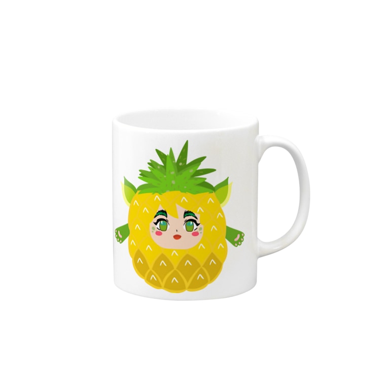 かわいいパイナップル Foxfangのマグカップ通販 Suzuri スズリ