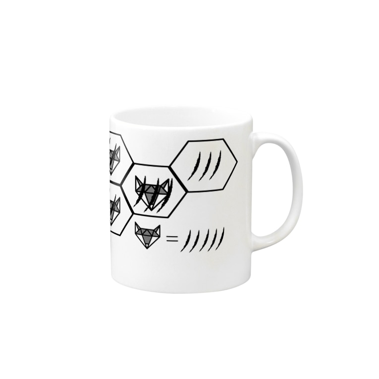 謎解き六角形 Mugs By World Wolf Worldwolf Suzuri