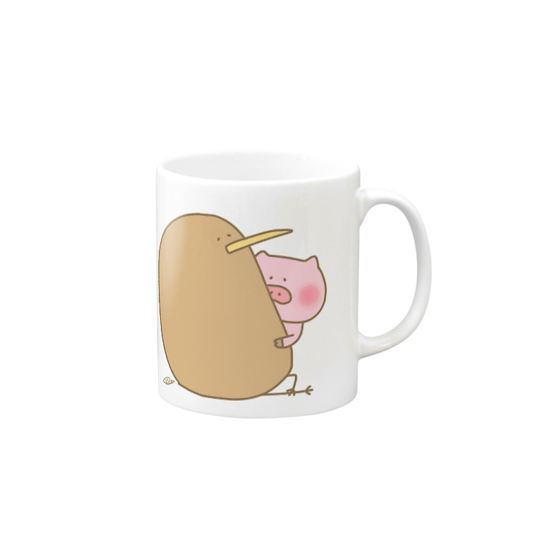 キウイさんとハグ Mugs By ぷんちん Lineスタンプや絵文字販売中 Puntin Suzuri キウイさんとハグ Mugs By ぷんちん Lineスタンプや絵文字販売中 Puntin Suzuri