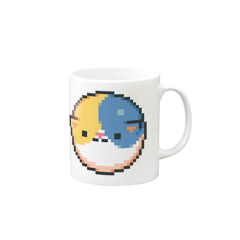 丸いネコのドット絵 えざきしい Ezaki C のマグカップ通販 Suzuri スズリ 丸いネコのドット絵 えざきしい Ezaki C のマグカップ通販 Suzuri スズリ