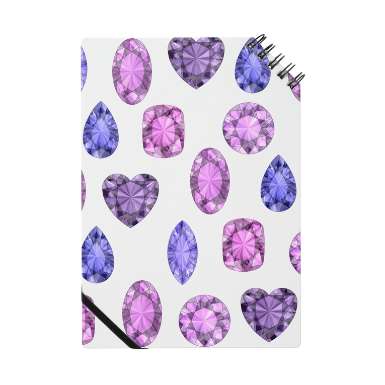 ぎっしりな紫色の宝石たち つきしょっぷ Tuki Tuki のノート通販 Suzuri スズリ