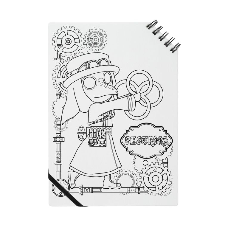 ペストリカさんぬりえノート ペストリカさんの同人グッズ 百頭ピン Hyakutoupin のノート通販 Suzuri スズリ