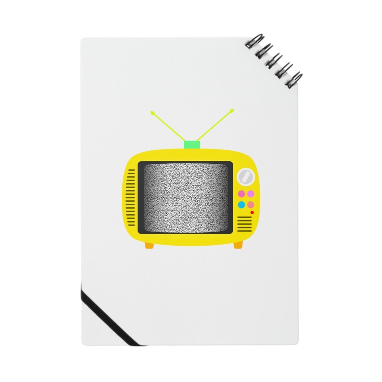 レトロで可愛いポータブルテレビのイラスト 砂嵐画面 Notes By Illust Designs Lab Suzuri