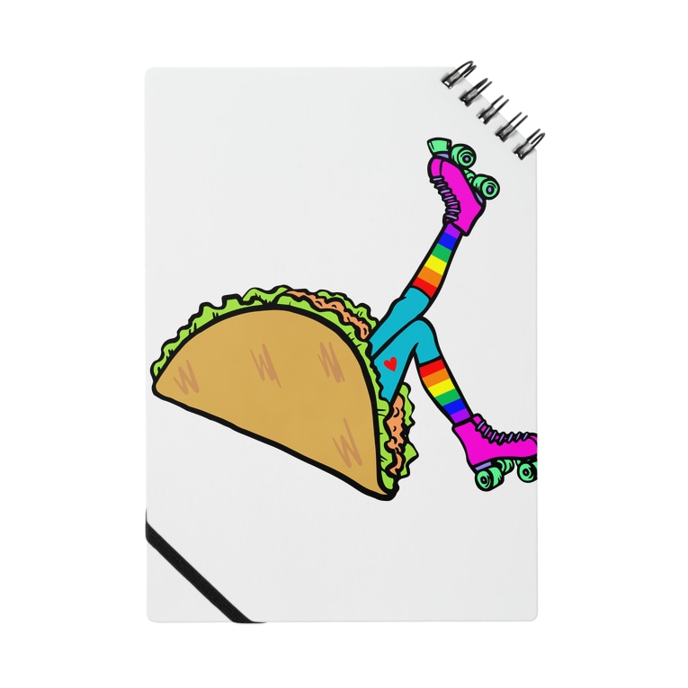 タコス ローラースケート ガール Tacos Roller Girl Rainbow レインボー Tacos Rollerskate Rainbow Mieko Kawasakiのノート通販 Suzuri スズリ タコス ローラースケート ガール Tacos Roller Girl Rainbow レインボー Tacos Rollerskate Rainbow Mieko Kawasakiのノート通販 Suzuri スズリ