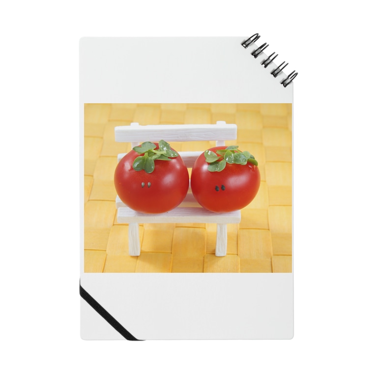 顔のある可愛いトマトのカップル Tomiotakahashiのノート通販 Suzuri スズリ
