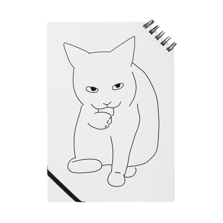 おててをなめる目つきの悪い猫 Sakuma Records Sakureco のノート通販 Suzuri スズリ おててをなめる目つきの悪い猫 Sakuma Records Sakureco のノート通販 Suzuri スズリ
