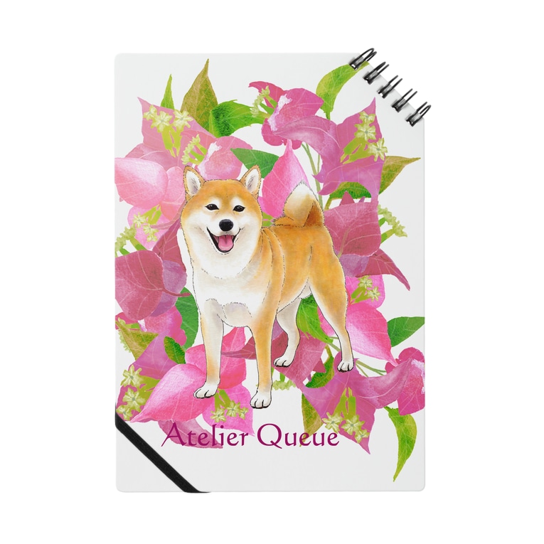 柴犬とブーゲンビリア Atelier Queueのノート通販 Suzuri スズリ 柴犬とブーゲンビリア Atelier Queueのノート通販 Suzuri スズリ