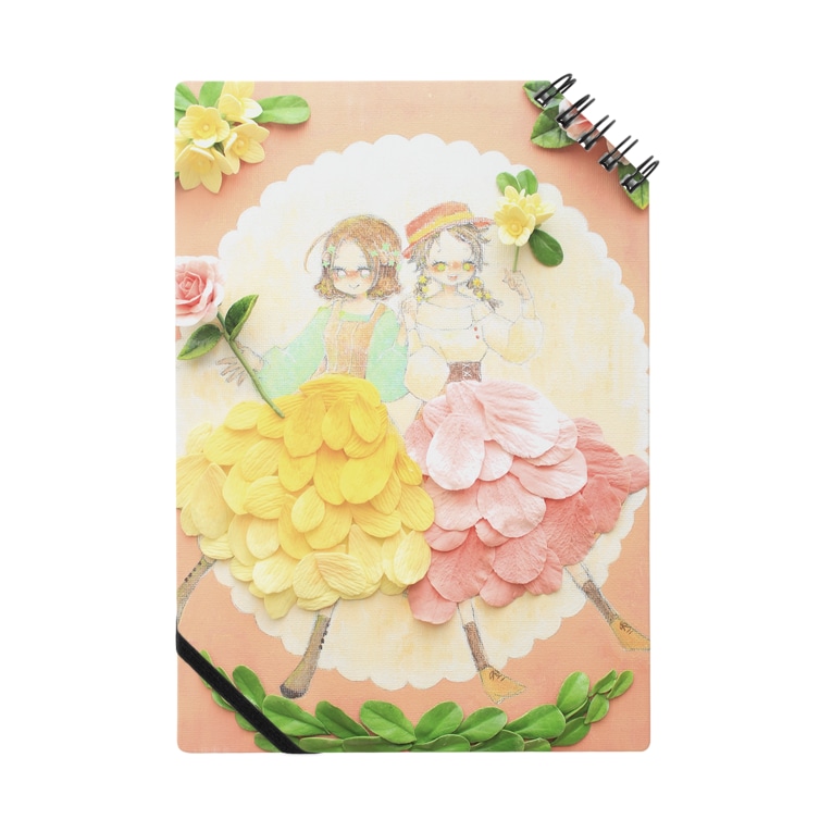 女の子と花 クレイアート イラスト Notebook By Tutuarona Suzuri 女の子と花 クレイアート イラスト Notebook By Tutuarona Suzuri