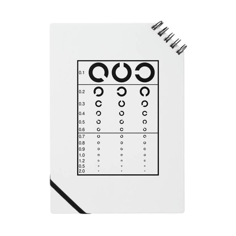 視力検査 ランドルト環 Kimchinのノート通販 Suzuri スズリ