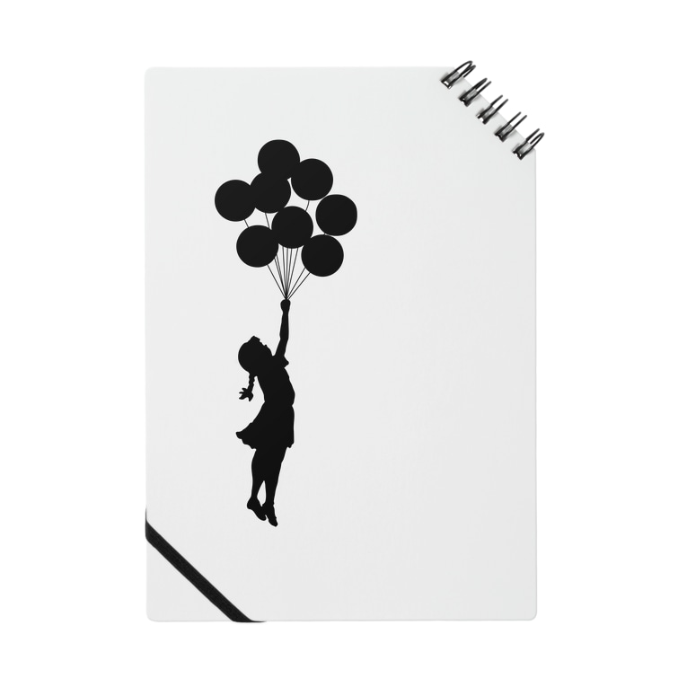風船で浮く女の子バンクシー Banksy Remarkable Items Remarkable のノート通販 Suzuri スズリ