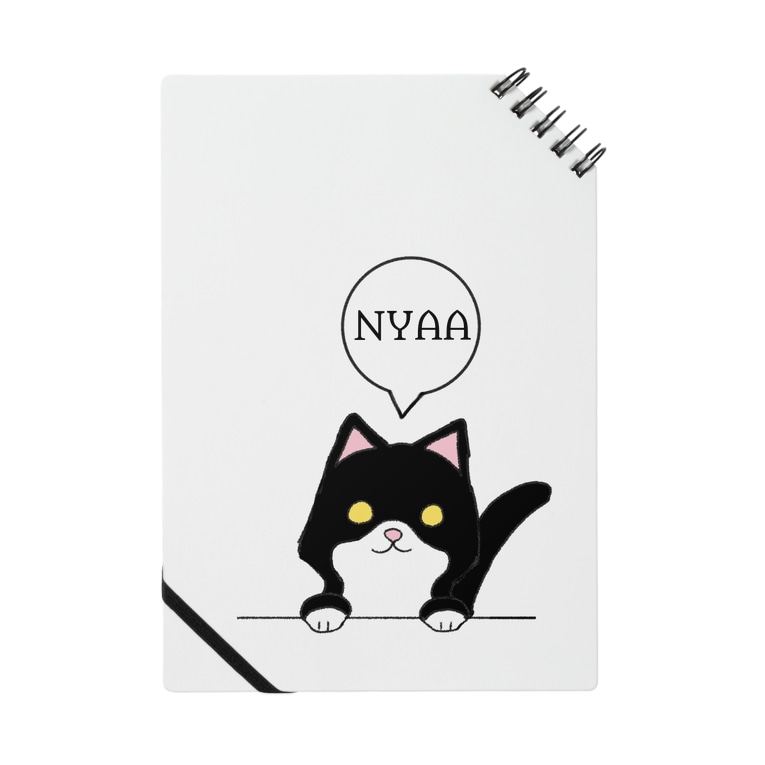 猫イラストシリーズ作品 白黒猫 Kot Kot1030 のノート通販 Suzuri スズリ