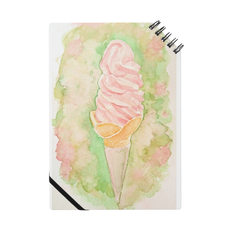 ソフトクリーム 水彩イラストグッズ れもんぐみ Lemonadegummy のノート通販 Suzuri スズリ