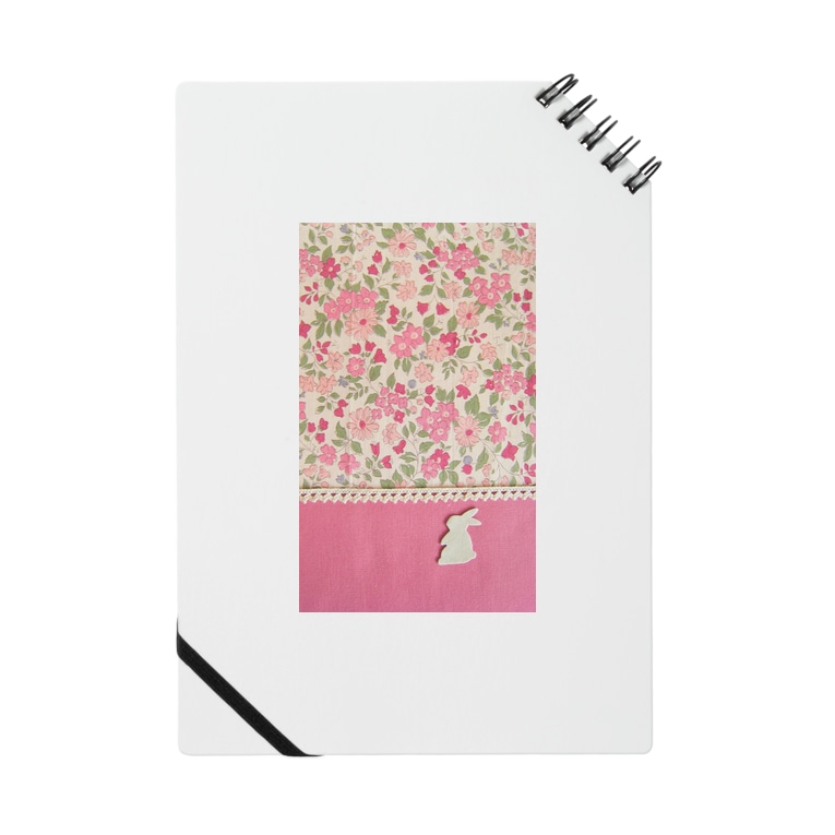 うさぎとピンクの花柄 うさぎのしっぽ Usaginosippo のノート通販 Suzuri スズリ うさぎとピンクの花柄 うさぎのしっぽ Usaginosippo のノート通販 Suzuri スズリ