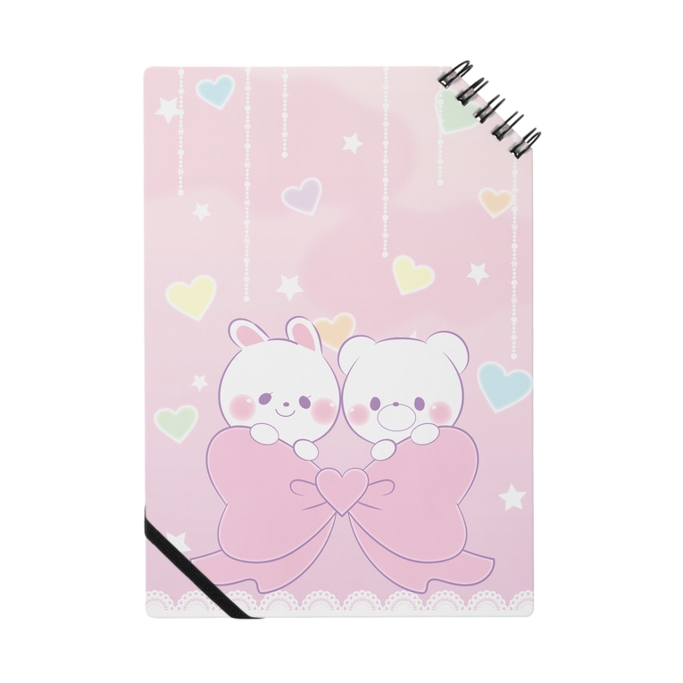 すきすぎるうさぎ ゆめかわいい Notebook By ぽぽんえす 名前lineスタンプ販売中 Popons38 Suzuri