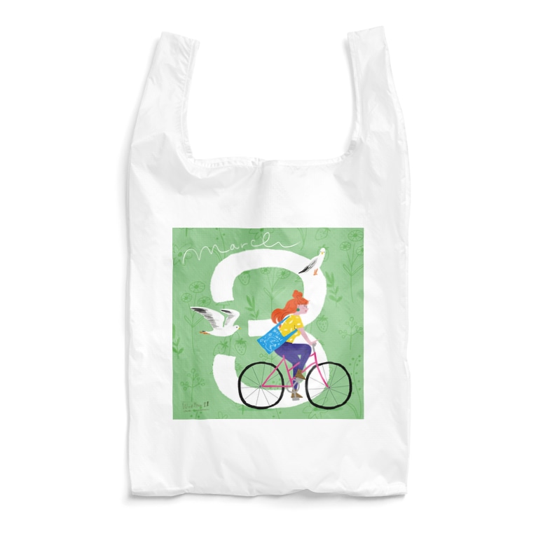 3月生まれの自転車で春を駆け巡るちゃん Birthday Girl Shop Hpb Cmillo のエコバッグ通販 Suzuri スズリ 3月生まれの自転車で春を駆け巡るちゃん Birthday Girl Shop Hpb Cmillo のエコバッグ通販 Suzuri スズリ