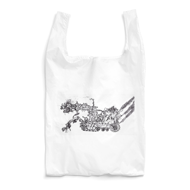 メカパンクドラゴン Reusable Bag By Syousyou Suzuri