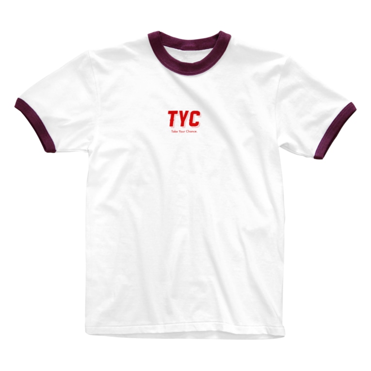 Tycスポーティーロゴ赤 Tyc Take Your Chance Layla05 のリンガーtシャツ通販 Suzuri スズリ