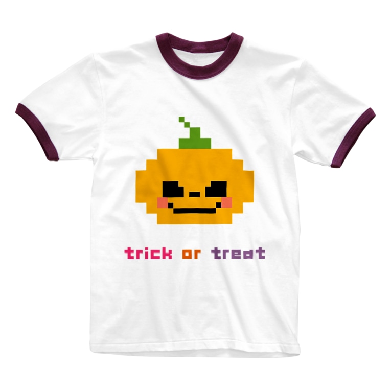 ドット絵ハロウィンランタングッズ なつ Natsuko のリンガーtシャツ通販 Suzuri スズリ ドット絵ハロウィンランタングッズ なつ Natsuko のリンガーtシャツ通販 Suzuri スズリ