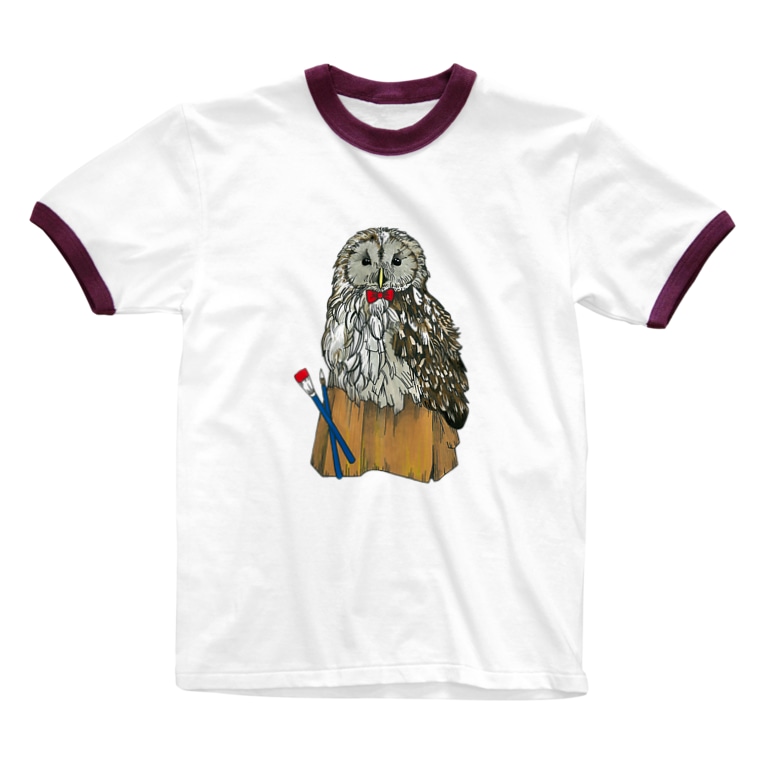ウラルフクロウ Leee Sanのリンガーtシャツ通販 Suzuri スズリ ウラルフクロウ Leee Sanのリンガーtシャツ通販 Suzuri スズリ