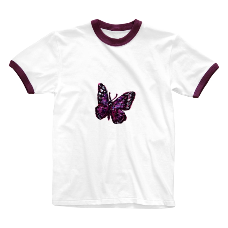 ピンクの蝶々 Honey Bunny Honey Bunny のリンガーtシャツ通販 Suzuri スズリ ピンクの蝶々 Honey Bunny Honey Bunny のリンガーtシャツ通販 Suzuri スズリ