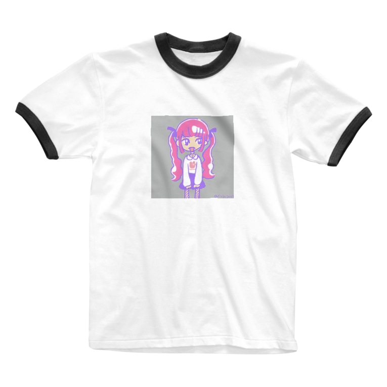 ピンクツインテール イソ ベ マスヲ Isobemaswo のリンガーtシャツ通販 Suzuri スズリ