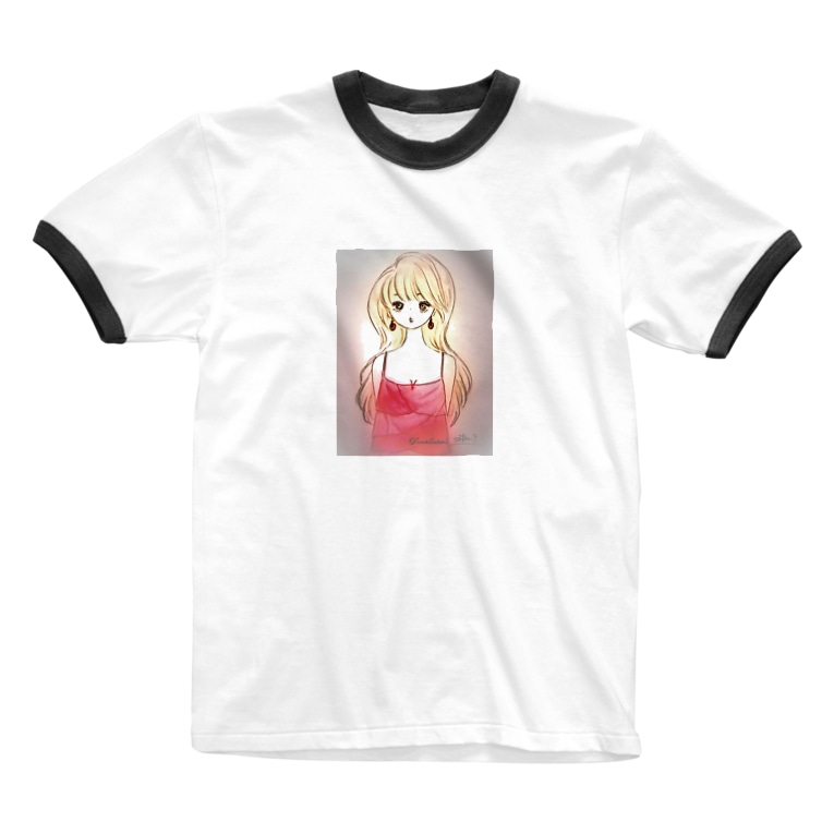 赤いキャミソール Suzuki Satomi イラストショップ Lingmucongmei5 のリンガーtシャツ通販 Suzuri スズリ