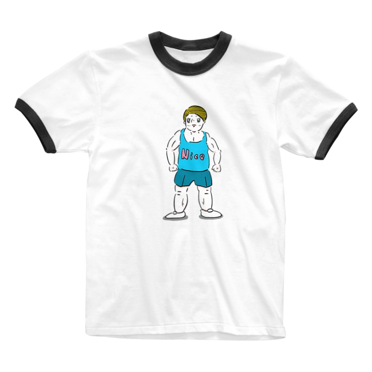 ナイスボディ Yokuyakiのリンガーtシャツ通販 Suzuri スズリ ナイスボディ Yokuyakiのリンガーtシャツ通販 Suzuri スズリ