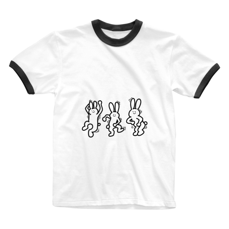 だんしんぐうさぎ いかなご Ponponpong のリンガーtシャツ通販 Suzuri スズリ だんしんぐうさぎ いかなご Ponponpong のリンガーtシャツ通販 Suzuri スズリ