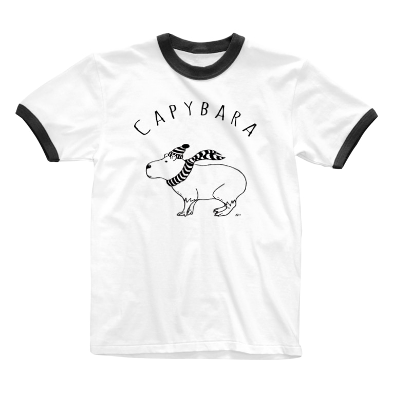 カピバラ カレッジ動物イラスト Aliviostaのリンガーtシャツ通販 Suzuri スズリ カピバラ カレッジ動物イラスト Aliviostaのリンガーtシャツ通販 Suzuri スズリ