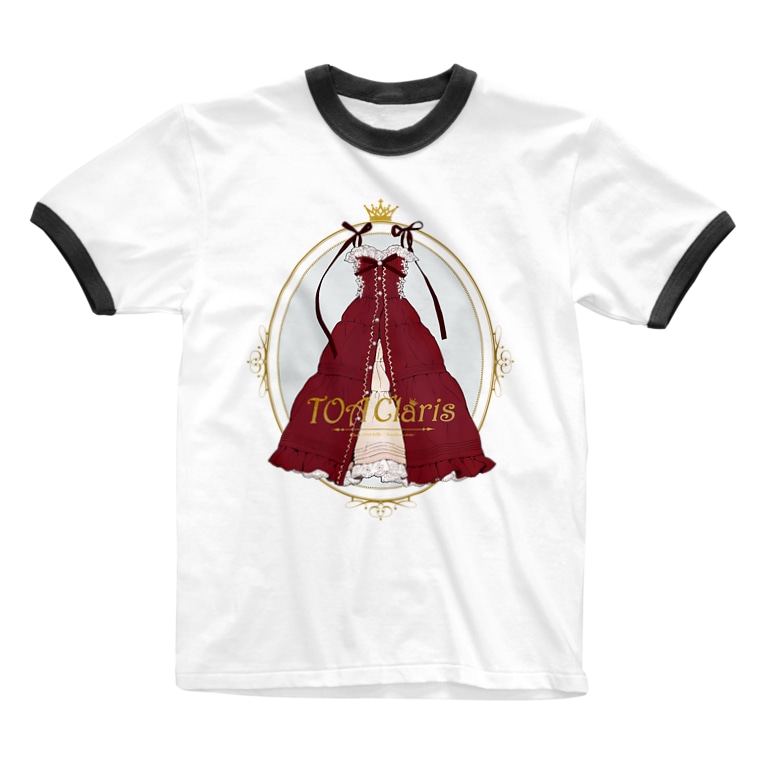 ワインレッド ピンタックワンピース Toa Claris Toaclaris のリンガーtシャツ通販 Suzuri スズリ