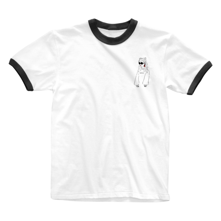サングラスの女の子 おやすみ屋さん 仮 Oyasumi Yasan のリンガーtシャツ通販 Suzuri スズリ サングラスの女の子 おやすみ屋さん 仮 Oyasumi Yasan のリンガーtシャツ通販 Suzuri スズリ