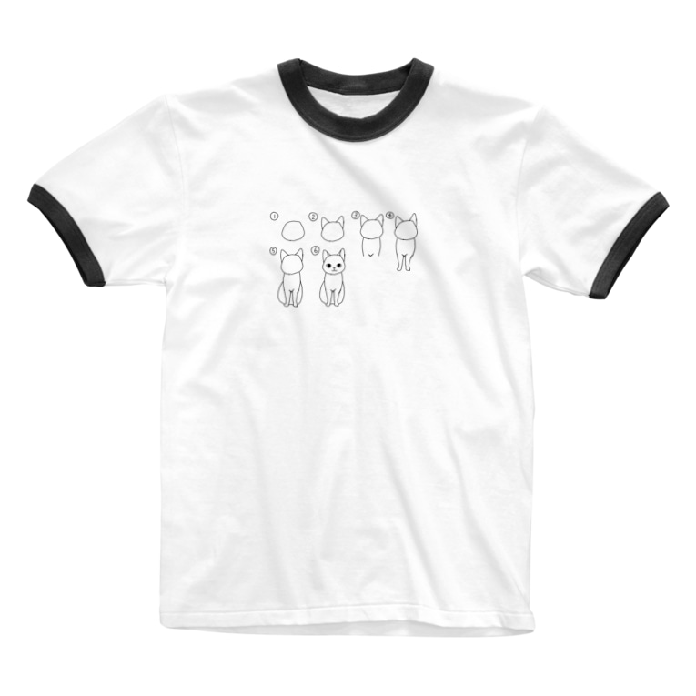 可愛いにゃんこの描き方柄 これであなたもにゃんこマスター Chisato 神獣絵師 Ryujn Gaka のリンガーtシャツ通販 Suzuri スズリ 可愛いにゃんこの描き方柄 これであなたもにゃんこマスター Chisato 神獣絵師 Ryujn Gaka のリンガーtシャツ通販 Suzuri スズリ