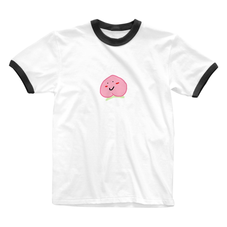 ケツアゴなモモちゃん 桃 Moochiiiiise のリンガーtシャツ通販 Suzuri スズリ