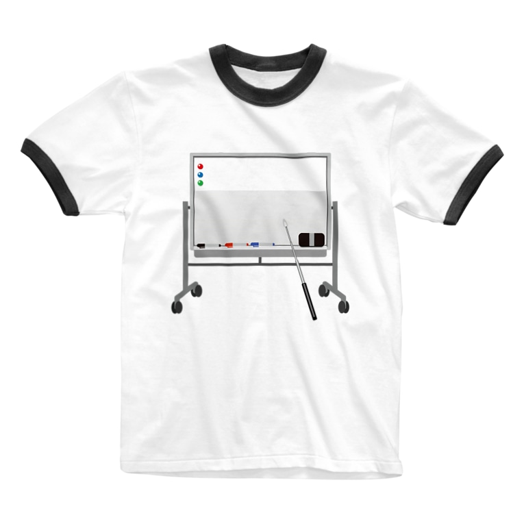 ホワイトボードイラストグッズ 学校 会社シリーズ Illust Designs Labのリンガーtシャツ通販 Suzuri スズリ