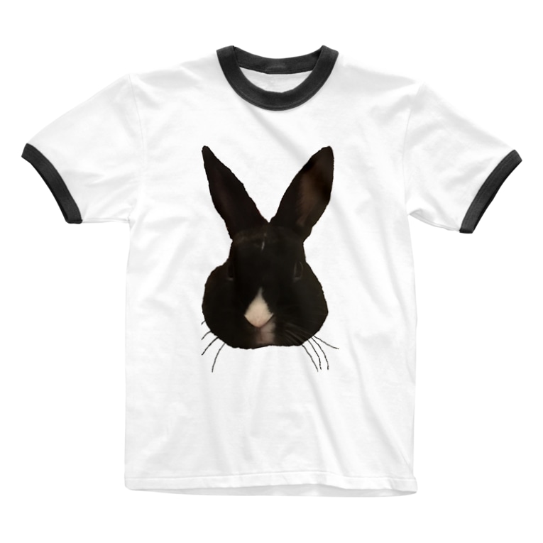 ぴょん吉がやってきたリアル顔 Takatake48のリンガーtシャツ通販 Suzuri スズリ ぴょん吉がやってきたリアル顔 Takatake48のリンガーtシャツ通販 Suzuri スズリ