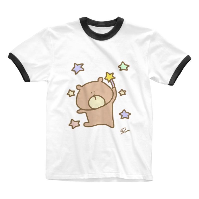 キラキラと願いを込めて ぷんちん Lineスタンプや絵文字販売中 0punpun8happy17 のリンガーtシャツ通販 Suzuri スズリ