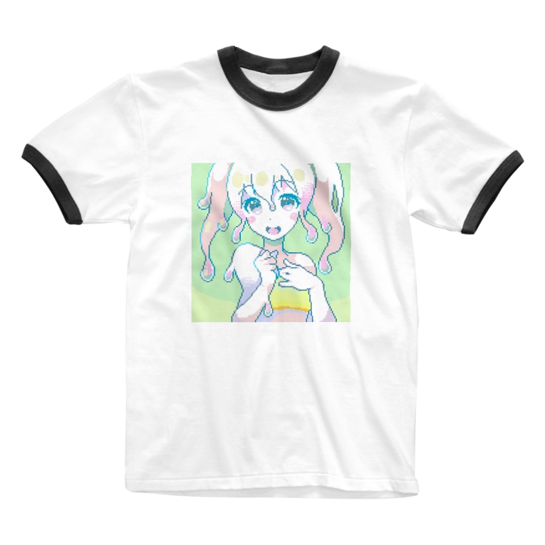 スライム娘ちゃん Ringer T Shirts By カヨルハshop kayo Suzuri