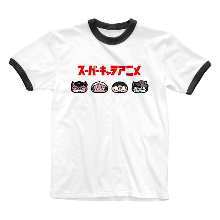 スーパーキャラアニメ Shinta Garageのリンガーtシャツ通販 Suzuri スズリ