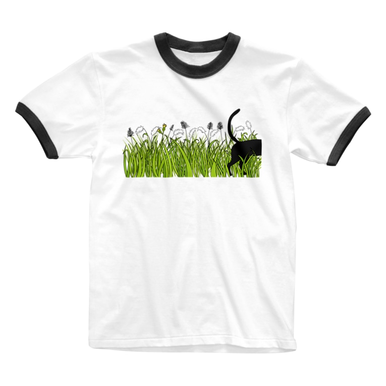 黒猫の散歩道 砂糖鯨 Sugar Whale のリンガーtシャツ通販 Suzuri スズリ 黒猫の散歩道 砂糖鯨 Sugar Whale のリンガーtシャツ通販 Suzuri スズリ